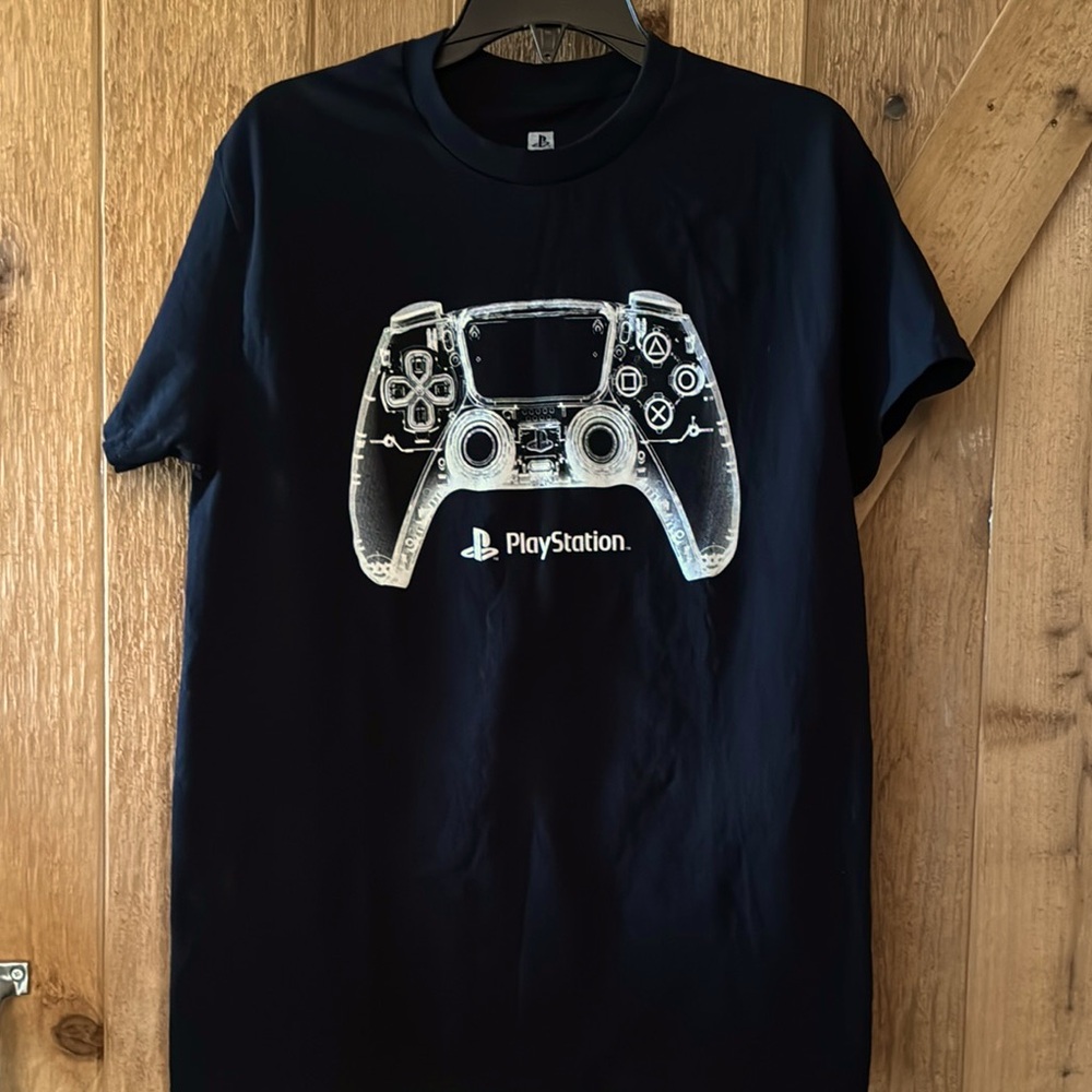 Sony Black T-Shirt with Controller Design
